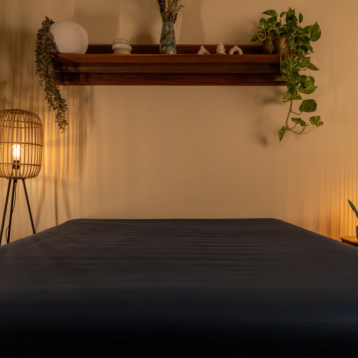 Fitted Sheet - 400TC Cotton Sateen - Blue me away