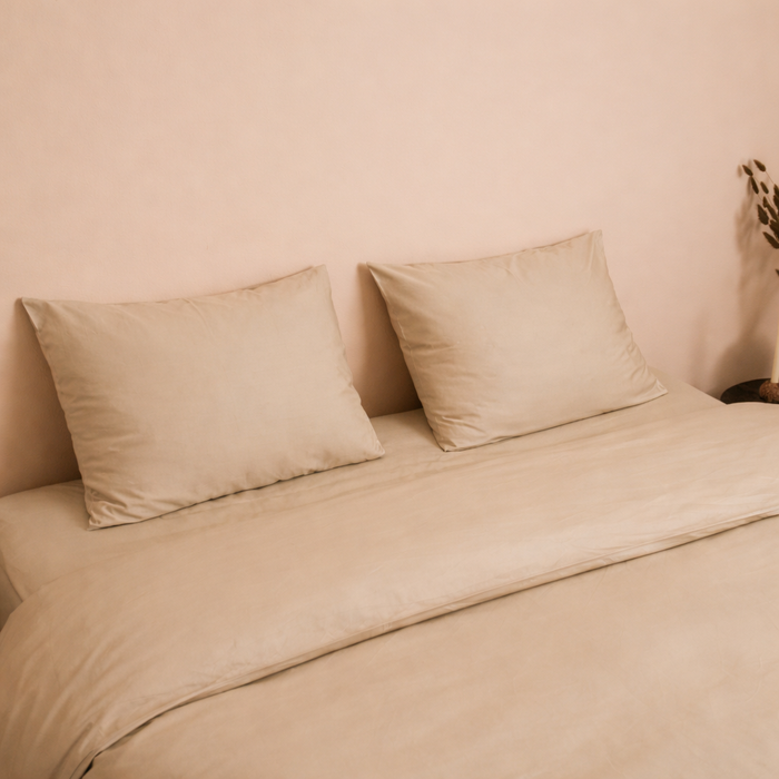Duvet Cover - 400TC Cotton Sateen - Beige Please!