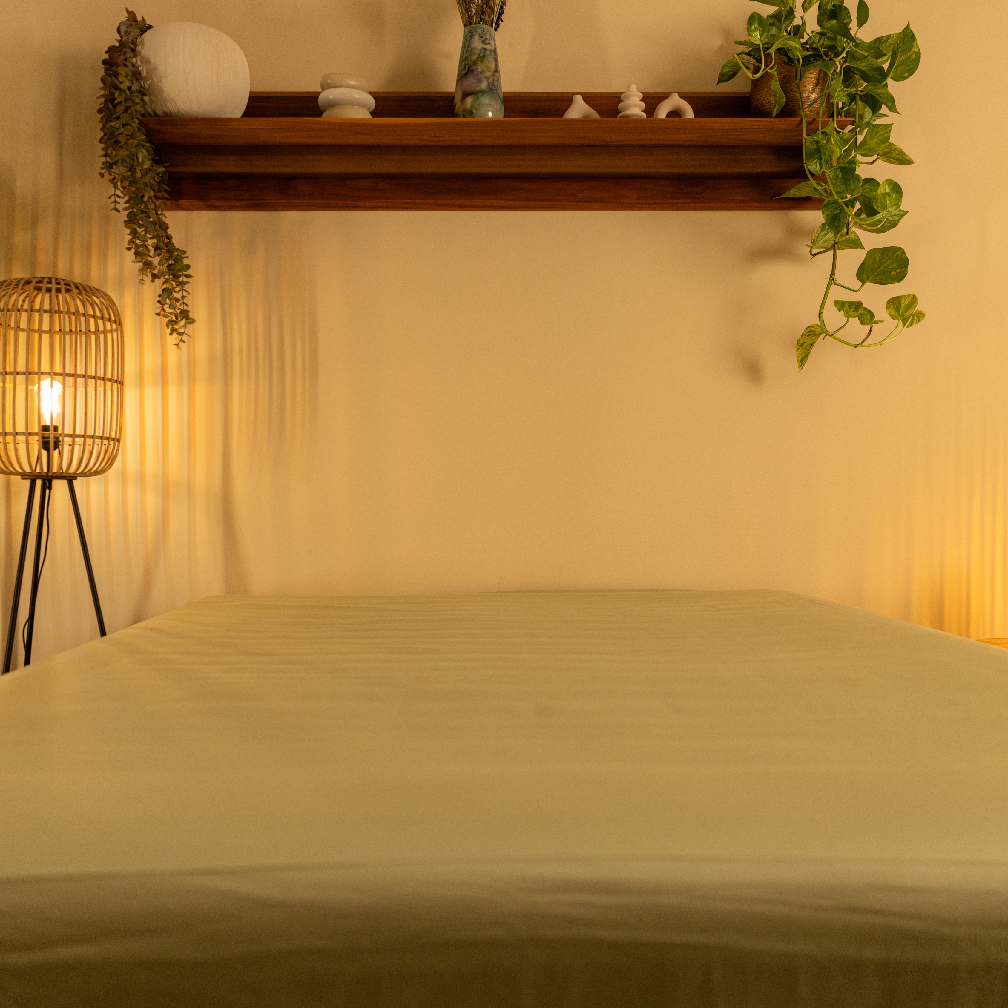 Fitted Sheet - 400TC Cotton Sateen - Peace of mint